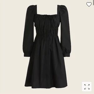 J.Crew Cinched Waist Cotton Poplin Dress
